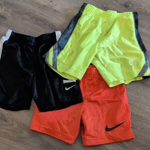 Nike Toddler Shorts Set - Neon Yellow, Black, Orange